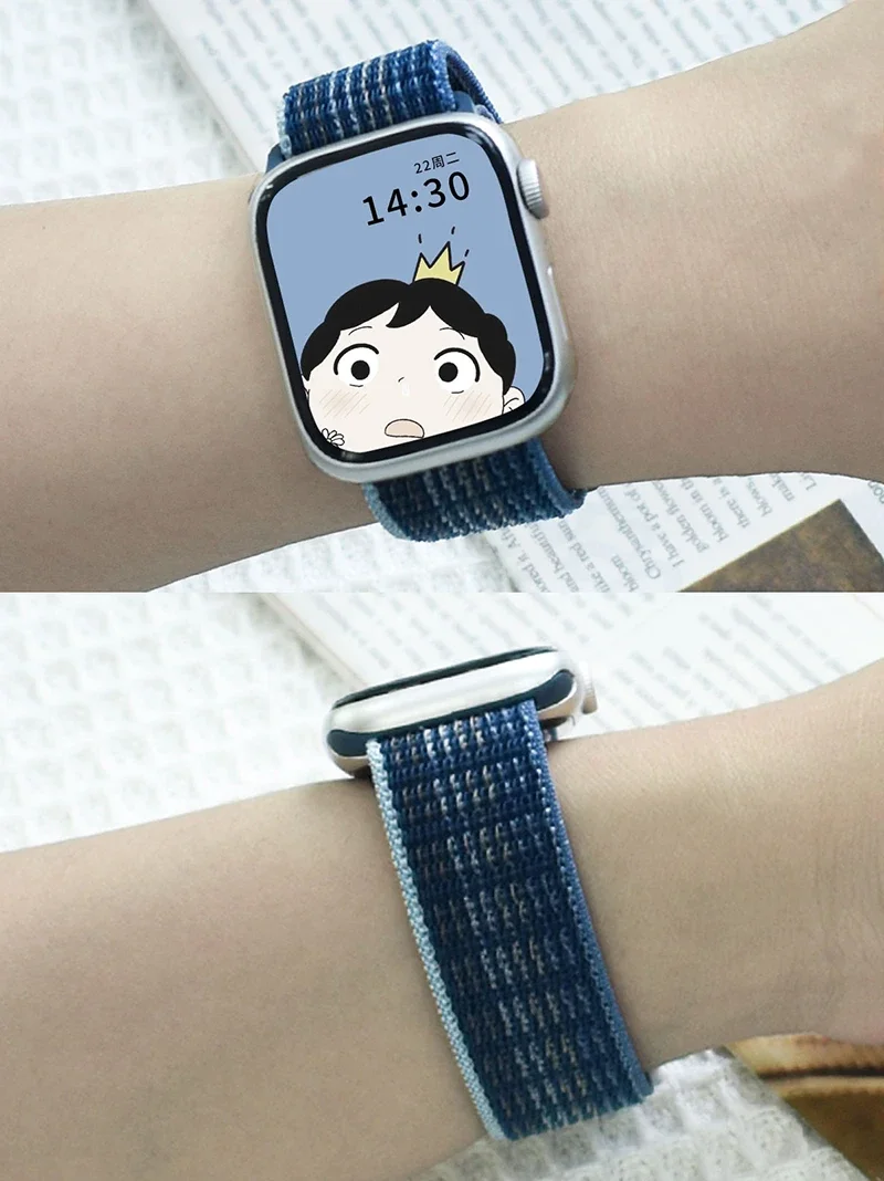 Фото Нейлоновый ремешок-петля для Apple Watch, ремешки 49 мм Ultra-2, 44 мм, 40 мм, 45 мм, 41 мм, 38-42 мм, браслет для iwatch Band Series 9 8 se 7 6 5 4 3 №4