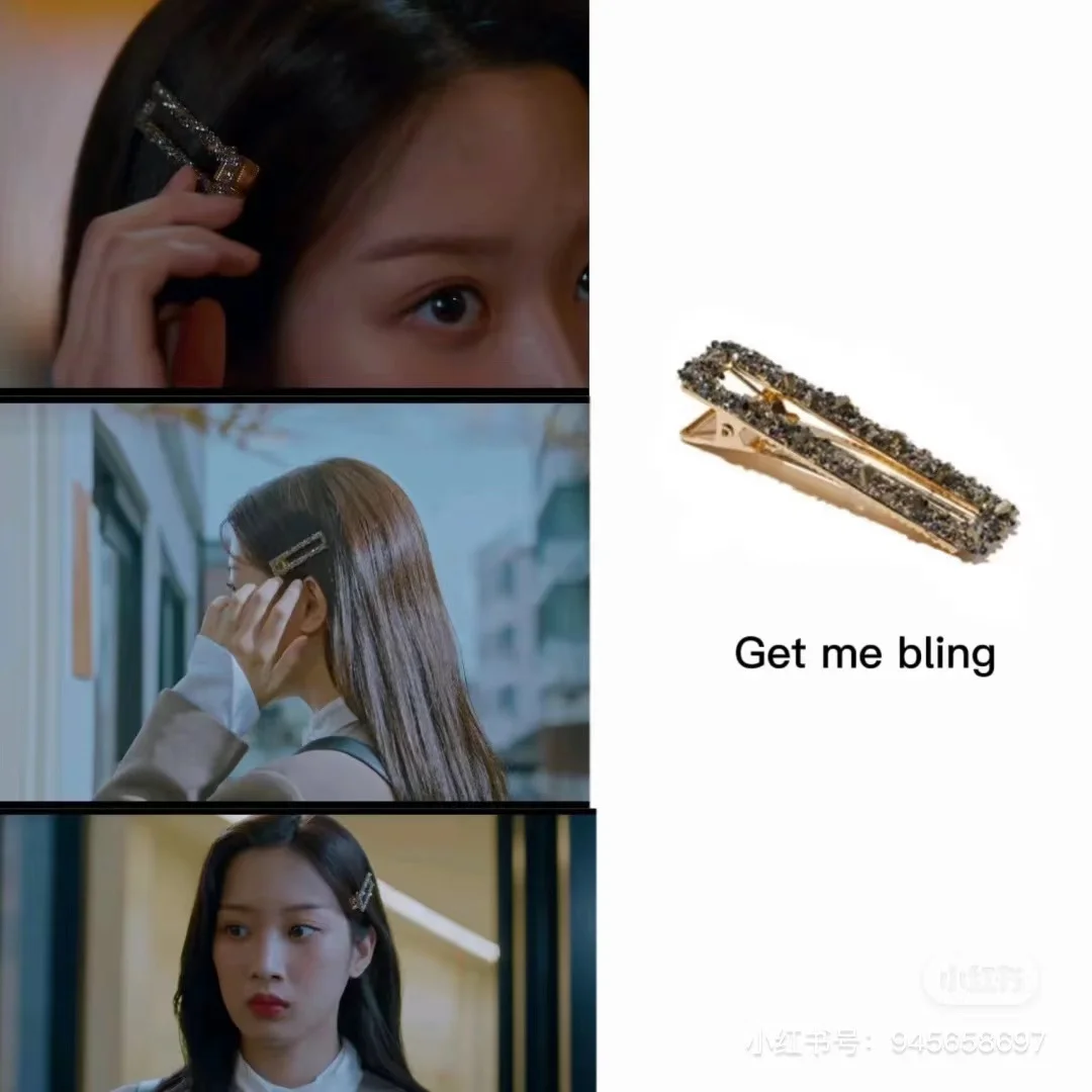 

True beauty MUN KA YOUNG Hair clip rope skull shape Korea TV drama Eardrop For Women pendientes brincos