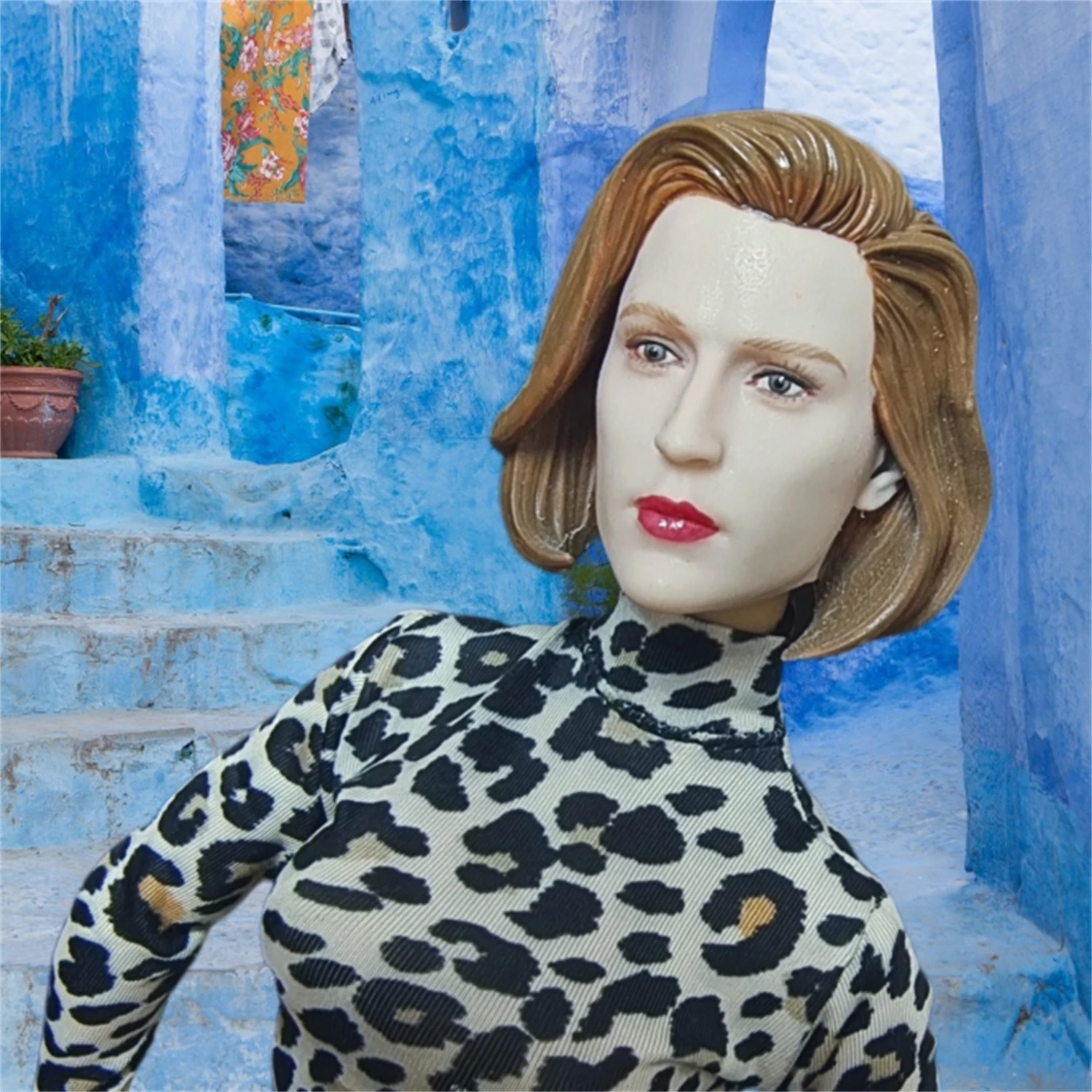 1/6 экшн-фигурка Гиллиан Андерсон агент девушка голова резная бледная кожа Сделай