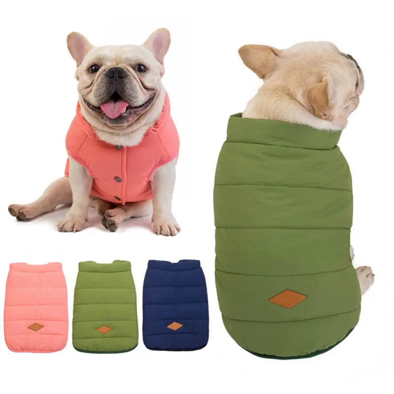 

Winter Warm Pet Coat Dogs Jacket French Bulldog Chihuahua Down Jacket For Small Medium Dogs Cat Vest Sweatshirt Outfit New Style