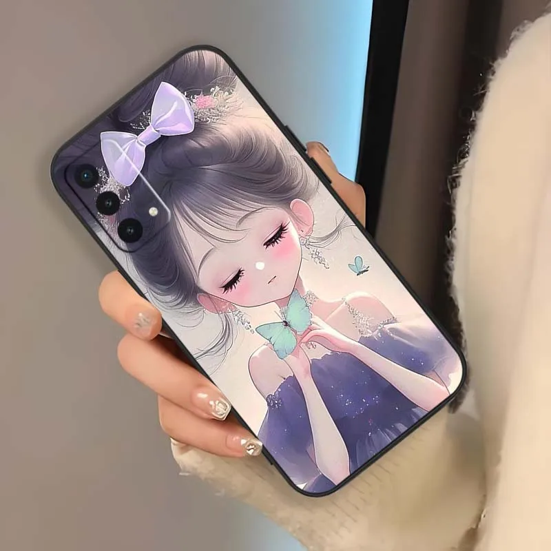 Фото Милый чехол для телефона с дизайном Kawaii Girl для OnePlus 15, 15R, 15T, 13T, 13S, 13R, 12, 13, 11R, 11, 10, 10T, 10R, 9R, 9, Ace 6, 5, 3V, 3 Pro №3