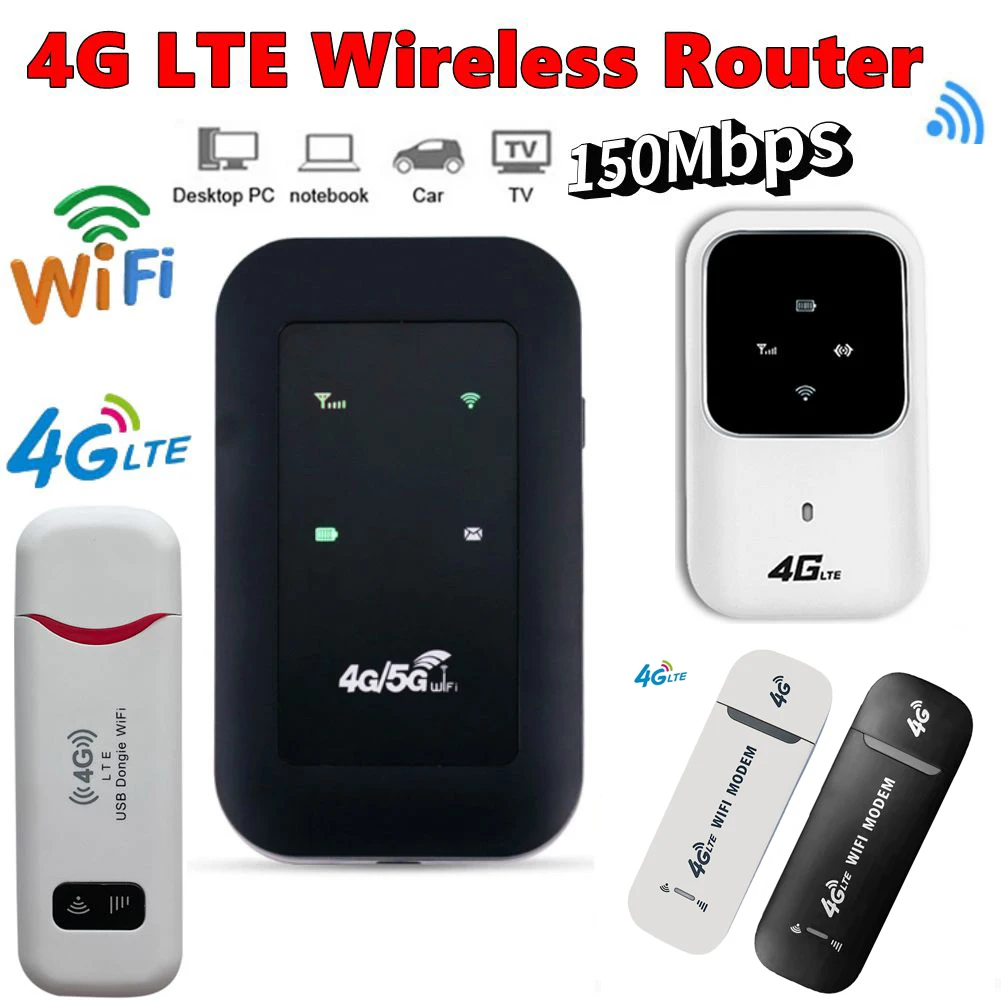 

Карманный Wi-Fi роутер, 150 Мбит/с, 4G