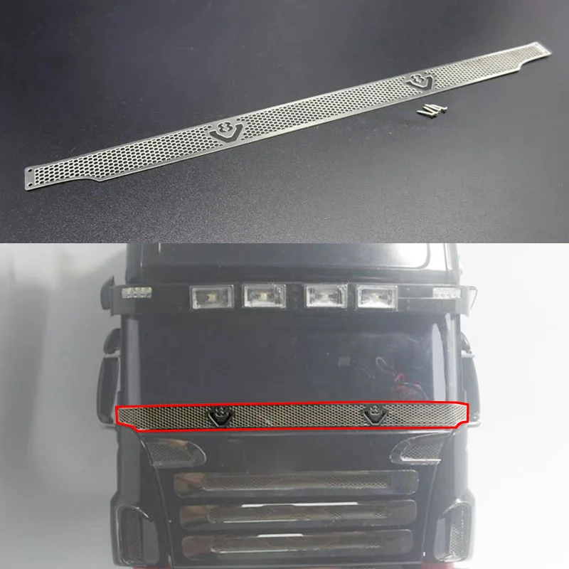Имитация металла V8 взрывозащищенная сетка для 1/14 Tamiya RC грузовик прицеп самосвал