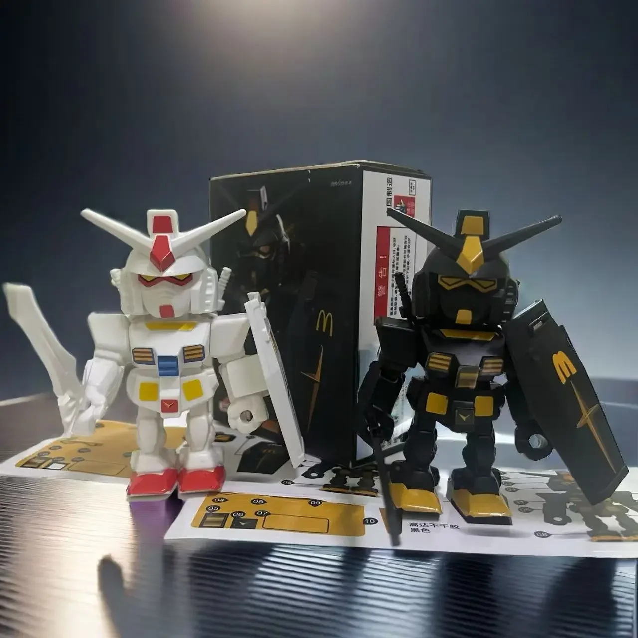 Фото Фигурка Макдоналдс Гандам QMSV RX-78-2 Ver Angus Mobile Suit, коллекционная модель, статуэтка, робот-конструктор, автомобильные аксессуары №5