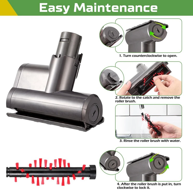 Аксессуары для Dyson V6 DC58 DC59 DC62 DC74 щетка удаления клещей мини моторизованный