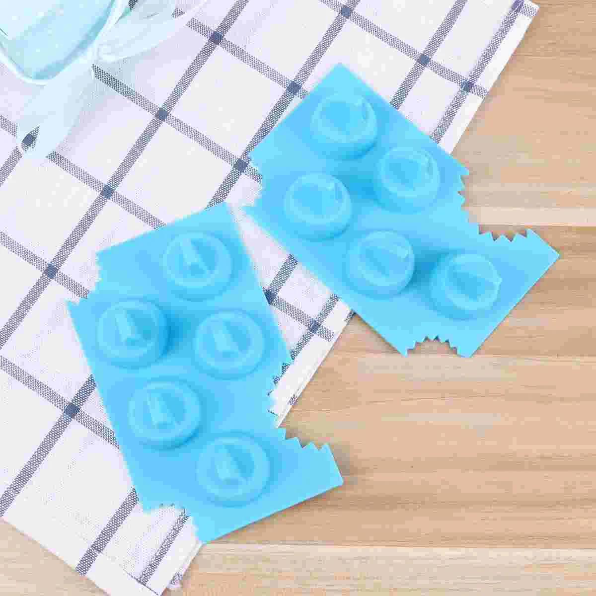 

2PCS Shark Fin Ice Cube Jelly Tray Silicone Shark Cake Chocolate Fondant Cookie Mold Kitchen Baking DIY Tools (Sky-blue)