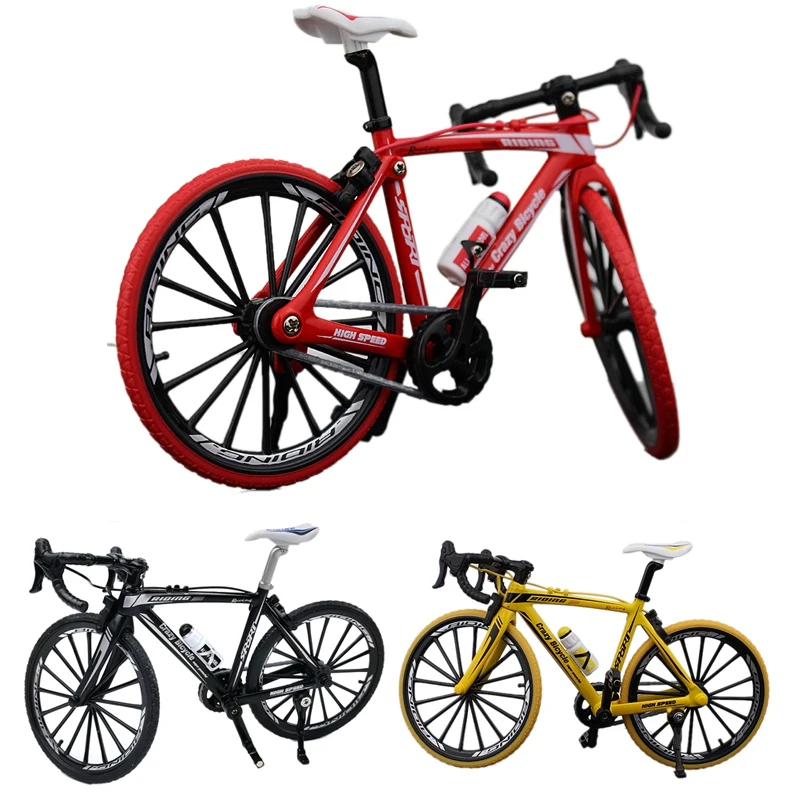 

Bicycle Model Toy Alloy Kids For Collections Bent Handlebar Racing