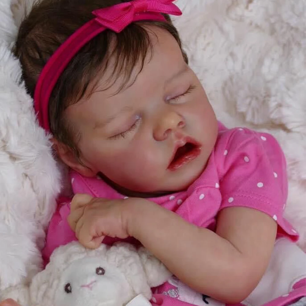 

18inch Bebe Doll Reborn Popular Limited Edition Doll Twin A Sleeping Newborn Bebe Lifelike Soft Real Touch Cuddly Baby Doll