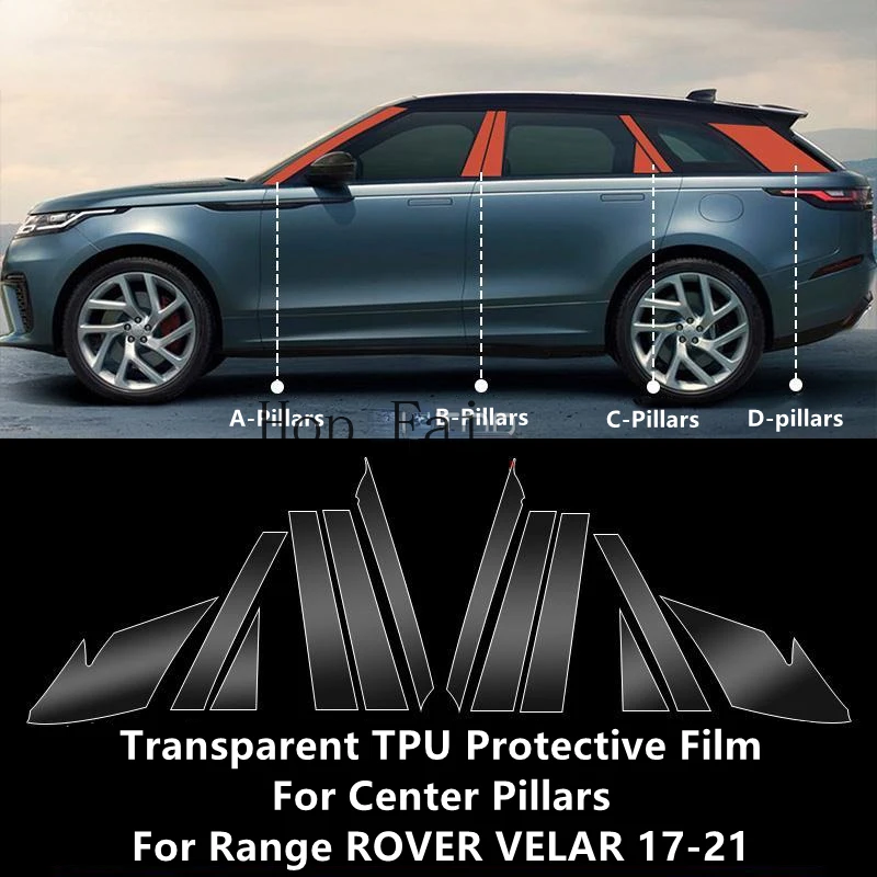 

Прозрачная фотопленка с защитой от царапин для LAND ROVER RANGE ROVER VELAR 17-21 A/B/C/D-Pillar