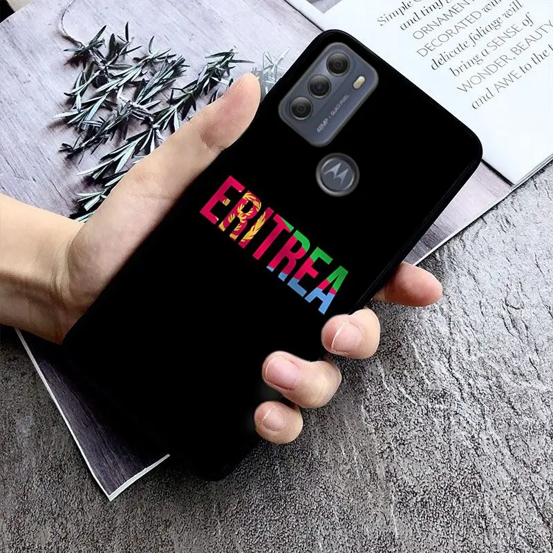 Чехол для Motorola Moto EDGE 20pro 20lite E6 E7 чехол с национальным флагом Эритреи G STYLUS GPLAY GPOWER 5G