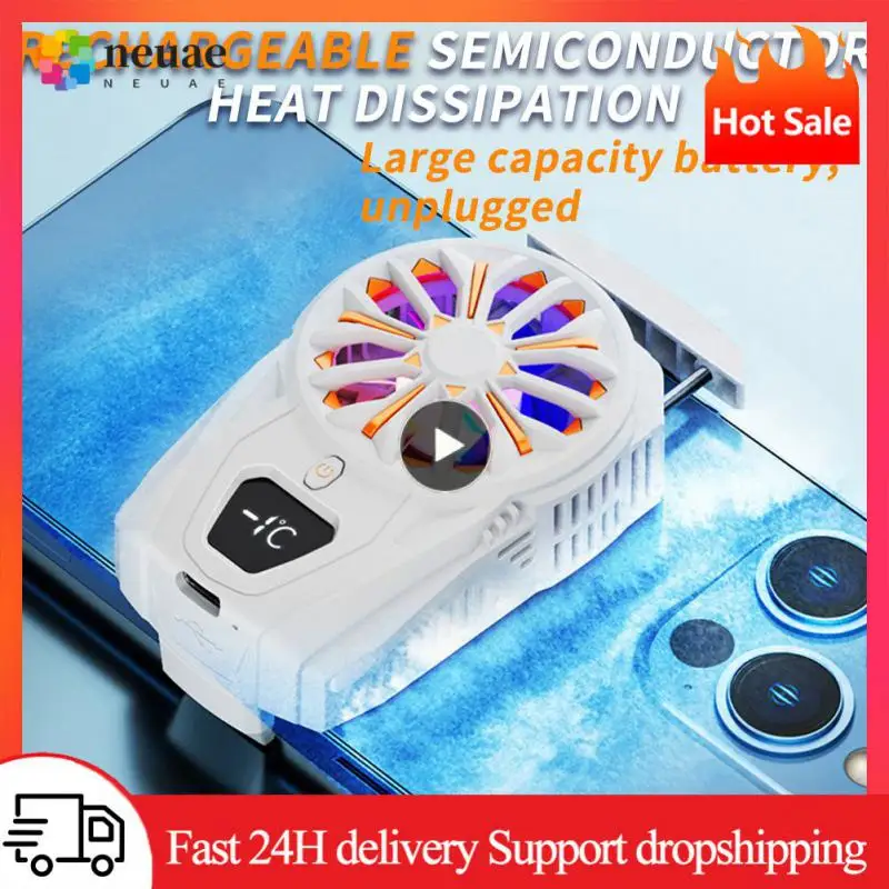 

Electric Phone Fan Game Cooler Type-c Phone Accessories Mobile Phone Radiator Cool Rgb Silent Cell Phone Cool Heat Sink