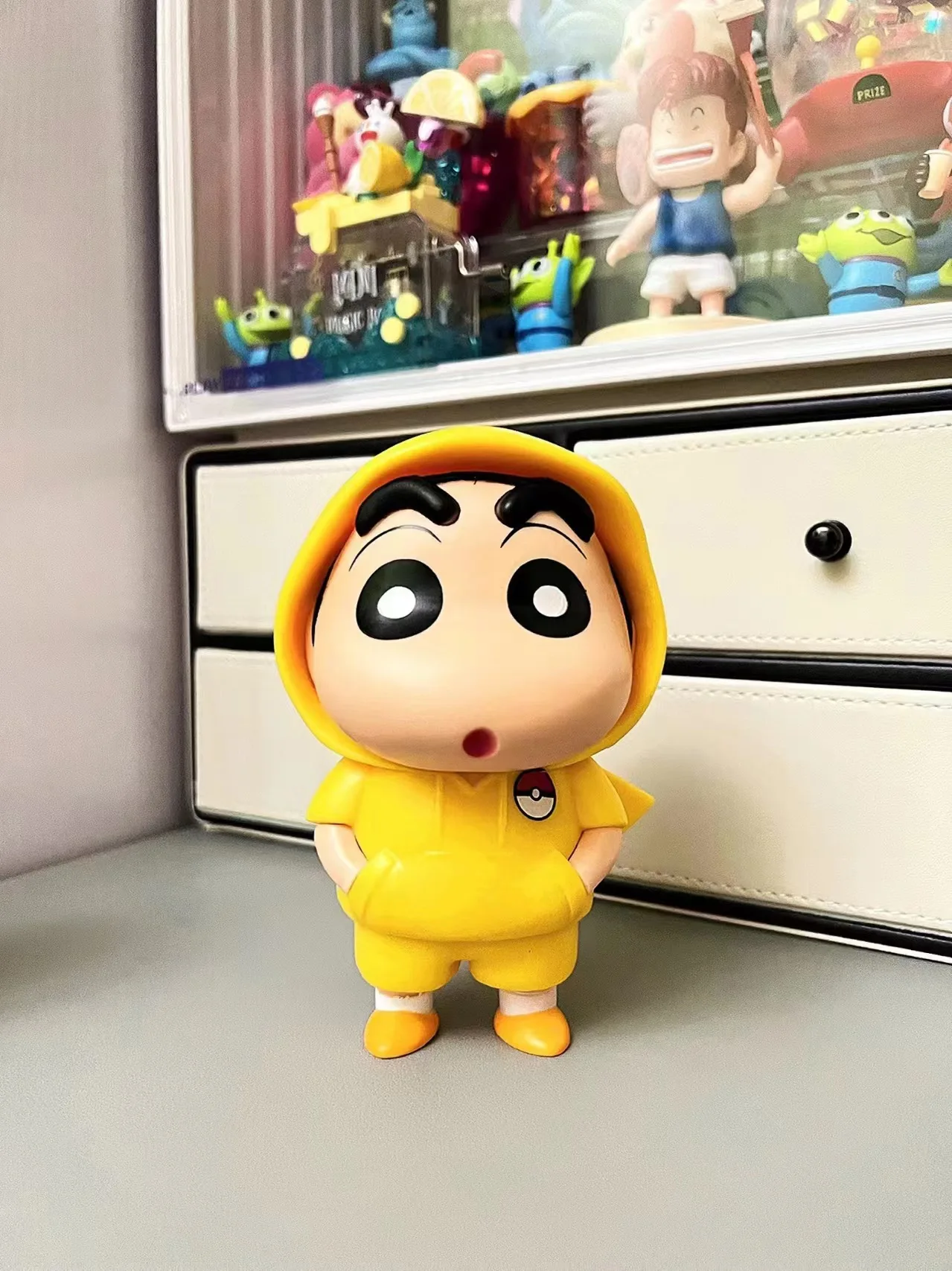 Фото Фигурка Аниме Crayon Shin-chan, 14 см, фигурки, игрушки, кавайная Коллекционная модель, статуя GK, украшения, подарки для детей №3