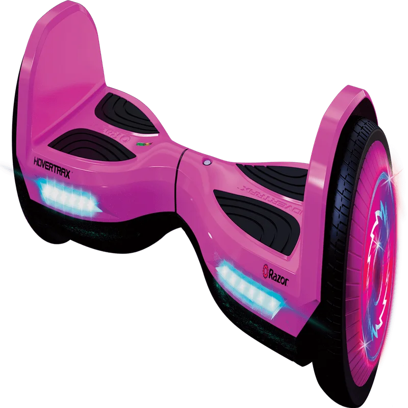 

Гироскутеры Hovertrax, розовые, с фонариками, до 7 миль/ч, технология Ever Balance, для детей 8 +