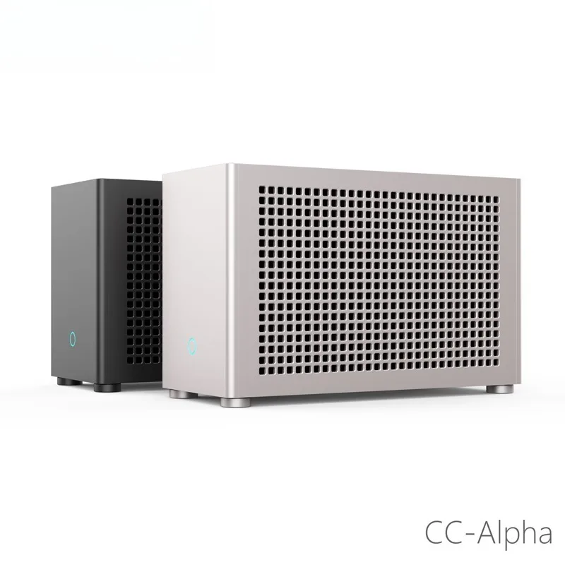 Фото Компактный шедевр – Корпус CC-Alpha 8.5L ITX – Алюминий T6061, твердоанодированный, для блока питания SFX, для видеокарты 48 мм, обработка на ЧПУ №5