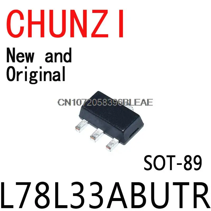 10 шт. новые и оригинальные 3,3 V .1A SOT-89 L78L33ABU 78L3 L78L33A 78L33 L78L33 78L33A L78L33A L78L33ABUTR