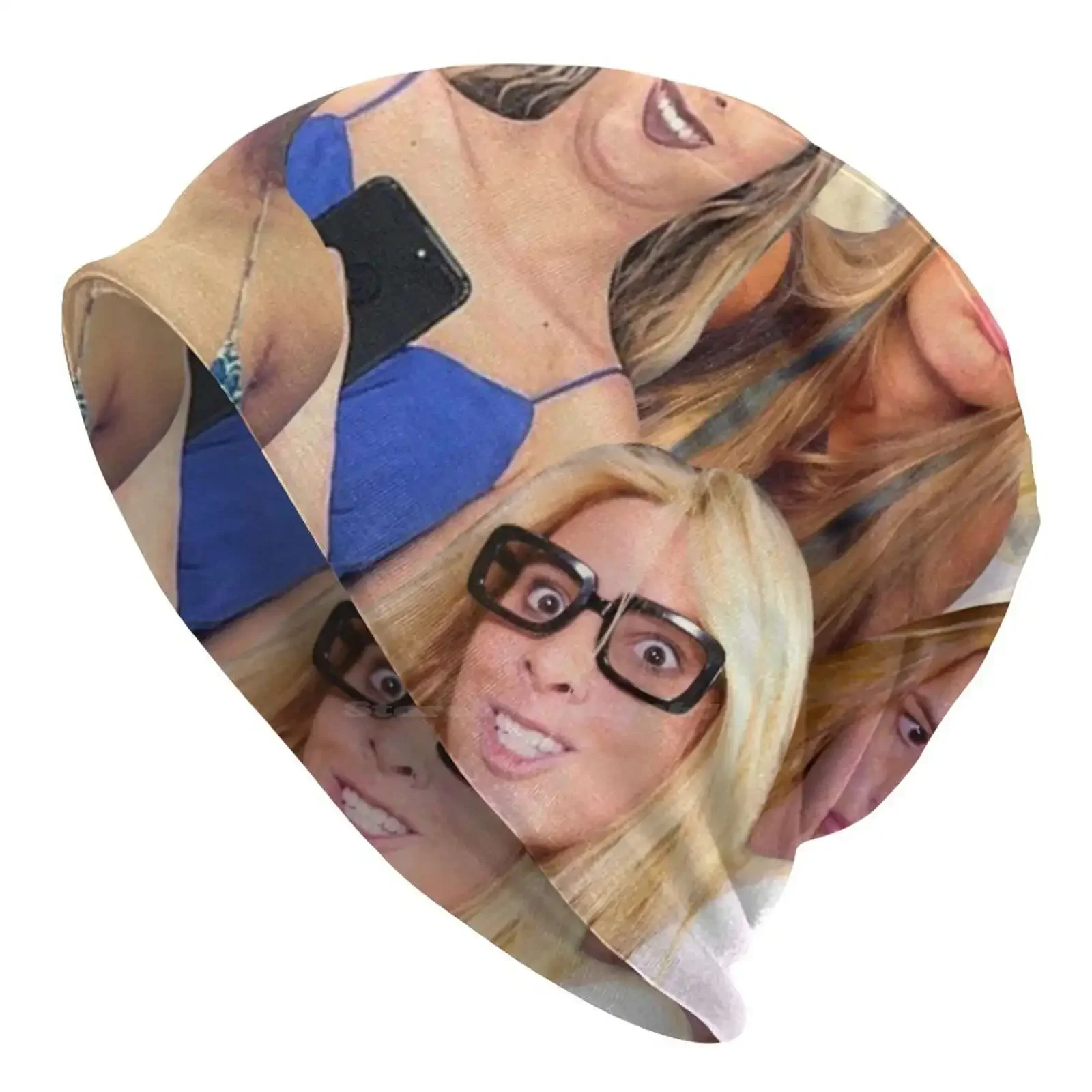 Lele Pons-вязаная шапка с забавными лицами теплая уличные шапки Pons смешное лицо