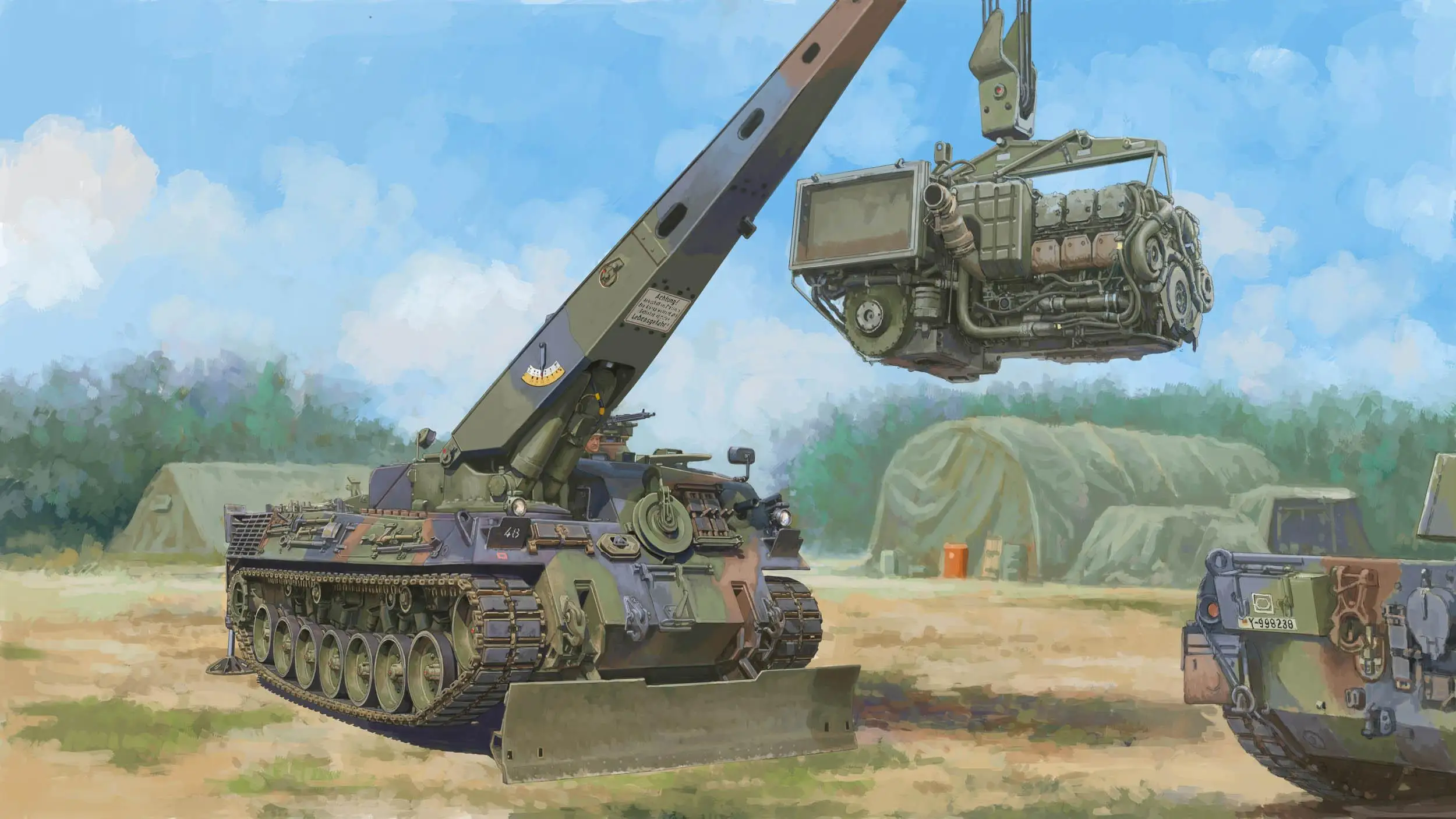 Hobbyboss 84568 1/35 Scale Bergepanzer BPz2A2 “Buffalo”ARV Model Kit
