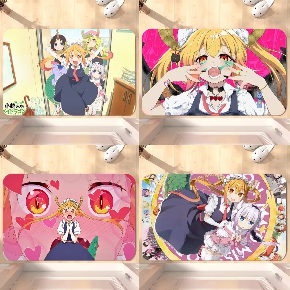 Коврик Для Двери Miss Kobayashi's Dragon Maid Напольный Ковер Bilianime Противоскользящий Супер