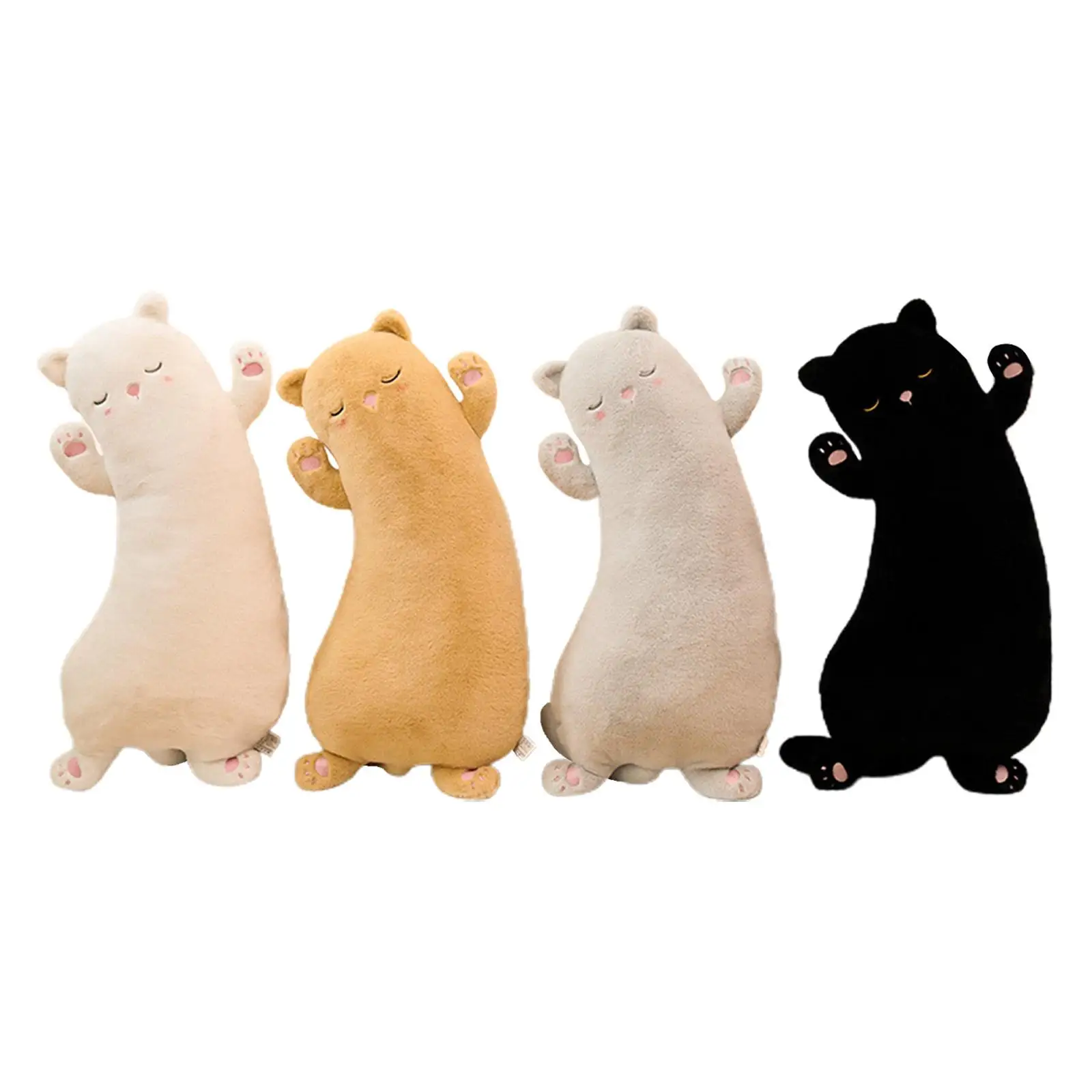 

Cute Stuffed Plush Toy Sleeping Accompany Toy Housewarming Gift Party Favors Cat Plush Pillow for Bedroom Home Couch Office Kids