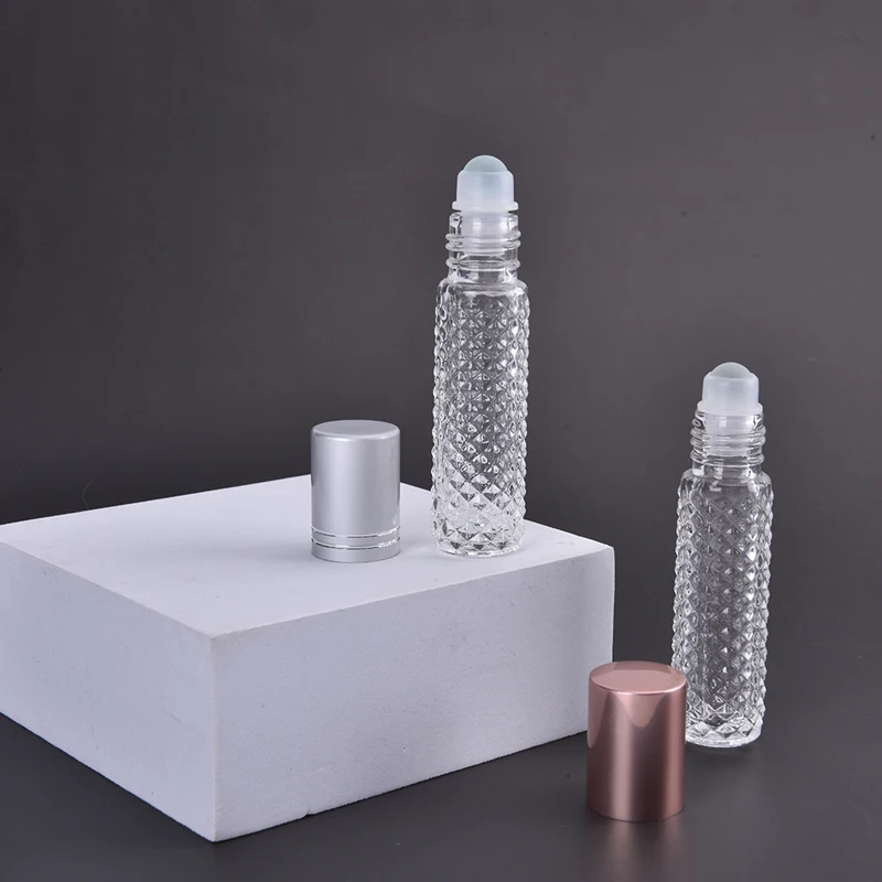 

10ml Glass Roller Bottles Refillable Leak-proof Essential Oils Roller Bottles