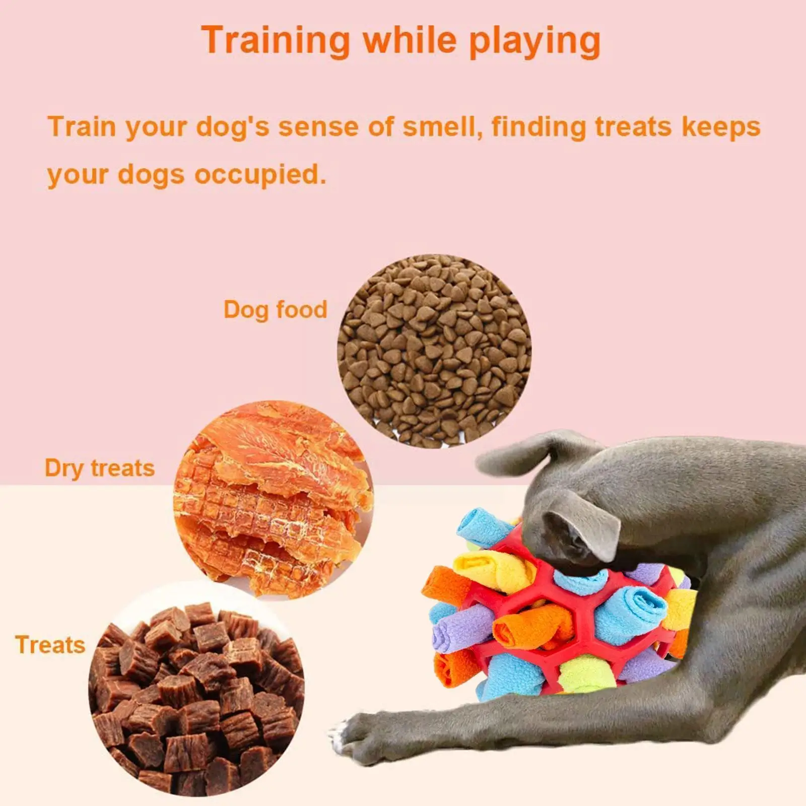 

2022 Puppy Dog Snuffle Mat Interactive Dog Puzzle Toys Pet Ball Feeder Portable Training Nugative Toy Encourage Snuffle Slo F9V7