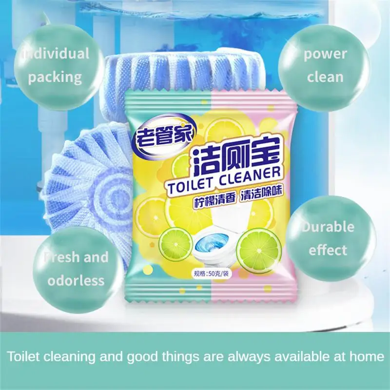 

Toilet Cleaner Tablets Fast Remover Stain Drain Odor Deodorant Bathroom Effective Automatic Toilet Cleaning Tables Cleaning Tool