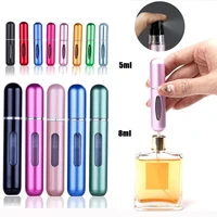 5ml 8ml portable mini refillable perfume bottle with spray scent pump empty cosmetic containers atomizer bottle for travel tool