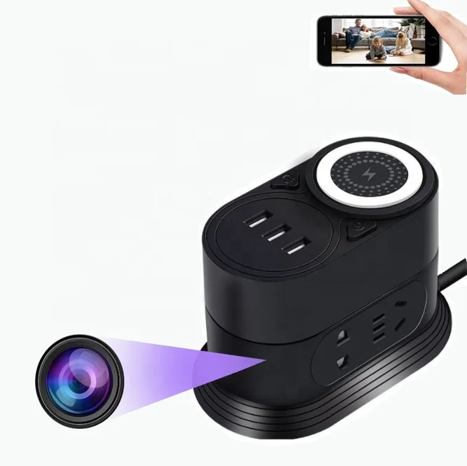 

Настольное зарядное устройство USB беспроводное зарядное устройство для телефона 4K HD 1080P камера Wi-Fi камера