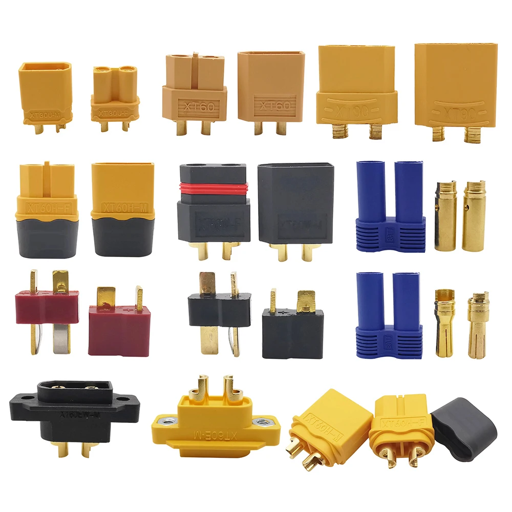 Штепсельная Вилка XT60H XT60 XT60E-M XT90 XT30U XT60E-F XT60EW EC5 T штепсельная вилка позолоченная