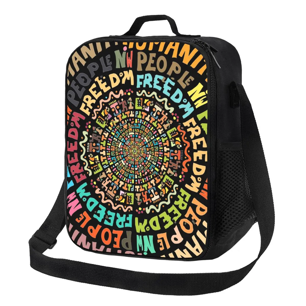 

Mandala Of Letter Lunch Bag Abstract Art Print Leisure Lunch Box For Adult Work Portable Cooler Bag Print Thermal Lunch Bags