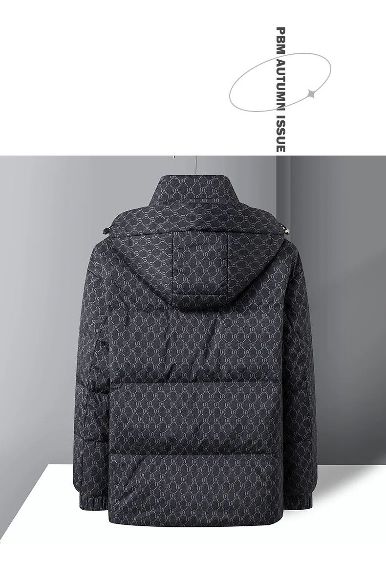 Dutrieux/men's winter new stand collar Down jacket white duck down casual fashion coat men  winter coat  jackets for men