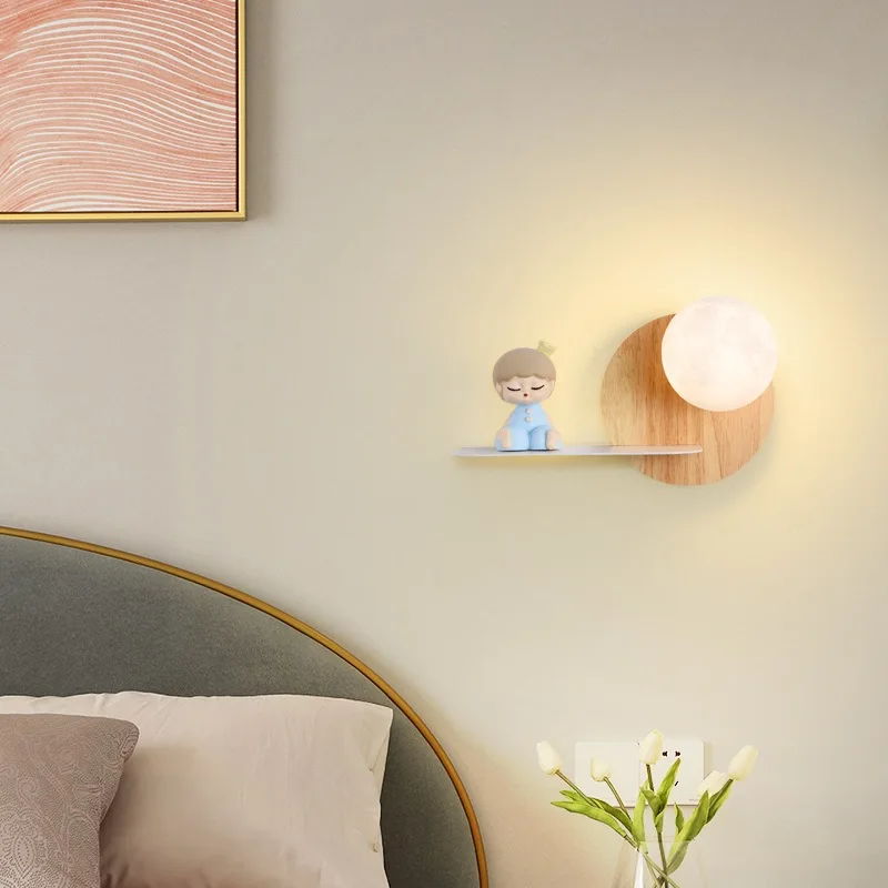 Скандинавский светодиодный настенный светильник современный креативный абажур