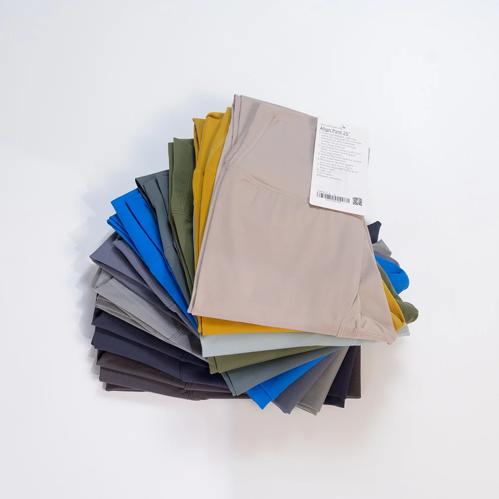 Lulu One-piece Cutting Yoga Leggings Fitness Tummy Control Squat Proof Elasticity Leggings Women Sport Tights High Waisted Pants