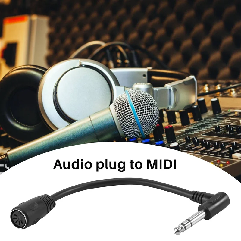 Кабель MIDI 5-контактный разъем Din Мама в моноцену 6 35 мм (1/4 дюйма) стандартный