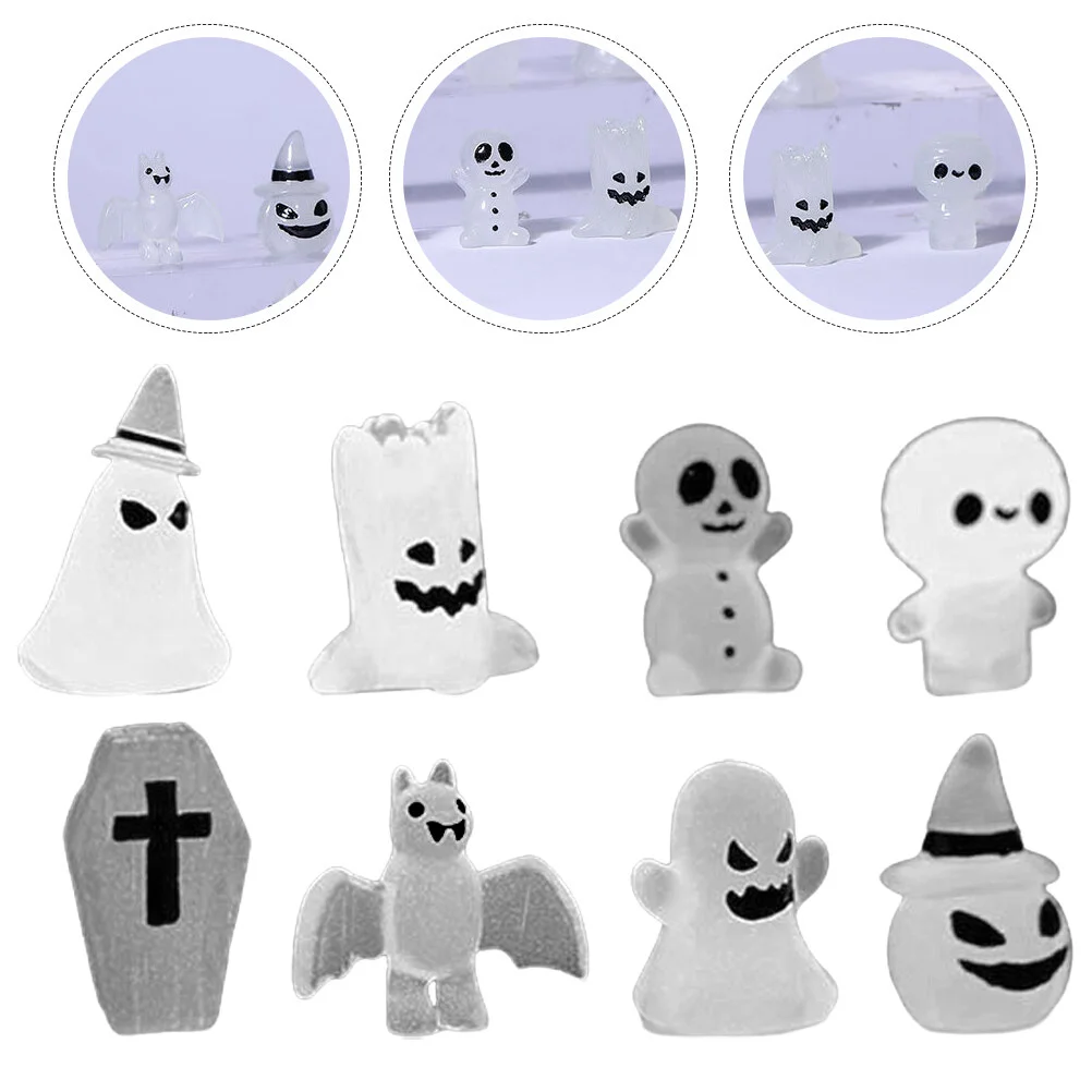 

Model Luminous Halloween Miniatures Haunted House Decor Decorations Kit Ghost Resin Craft Statue