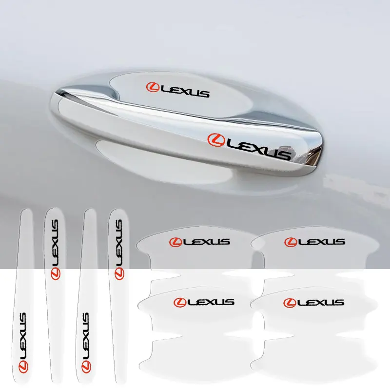

8pcs New Car Stickers Transparent Car Door Handle Protection Sticker For Lexus ES300 RX330 RX300 GS300 IS250 IS200 CT200h NX RX