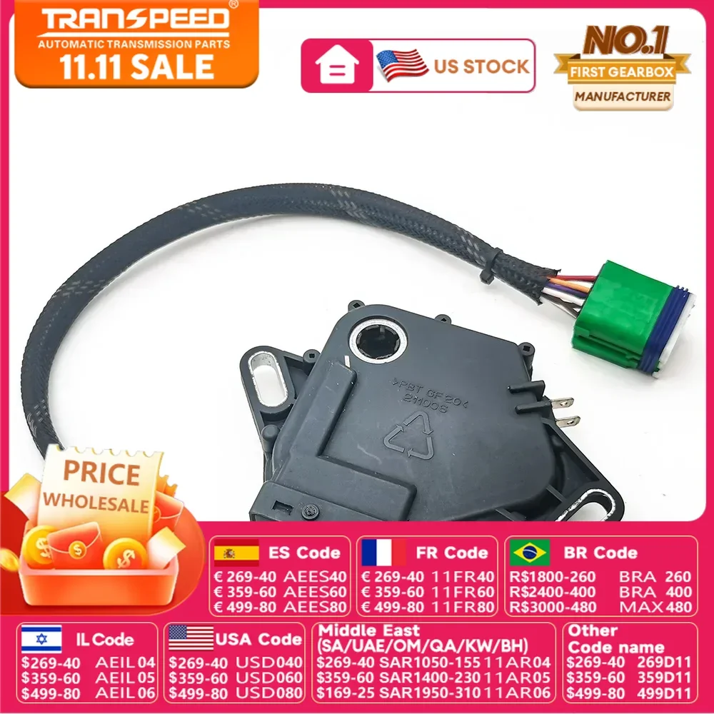 TRANSPEED Совершенно новый датчик давления переключателя передач DPO AL4 252927 Для Peugeot 307