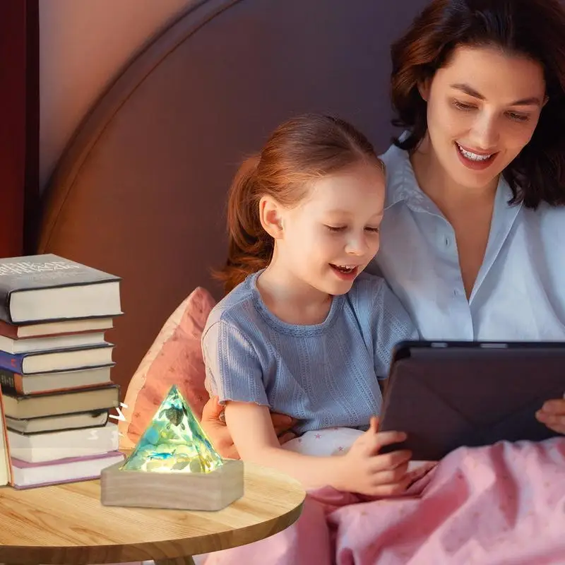 Хрустальное украшение в виде пирамиды подставка для лампы Хрустальная пирамида