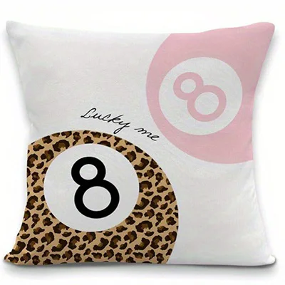 Полиэстер велюр наволочки с леопардовым и карточным принтом