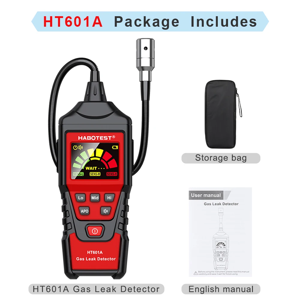 

Gas Leak Detector Super Sensitive&Quick Response Detector Audible &Visual Alarm for Flammable Natural Methane Tester GasAnalyzer
