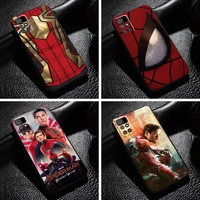avengers iron man spiderman for xiaomi redmi 10 phone case 6 5 inch silicone cover coque liquid silicon carcasa funda