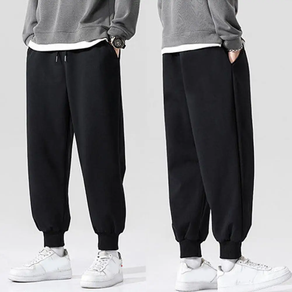 

Брюки мужские свободного кроя, моющиеся, ветрозащитные, утепленные, на шнуровке, джоггеры, штаны для повседневной носки