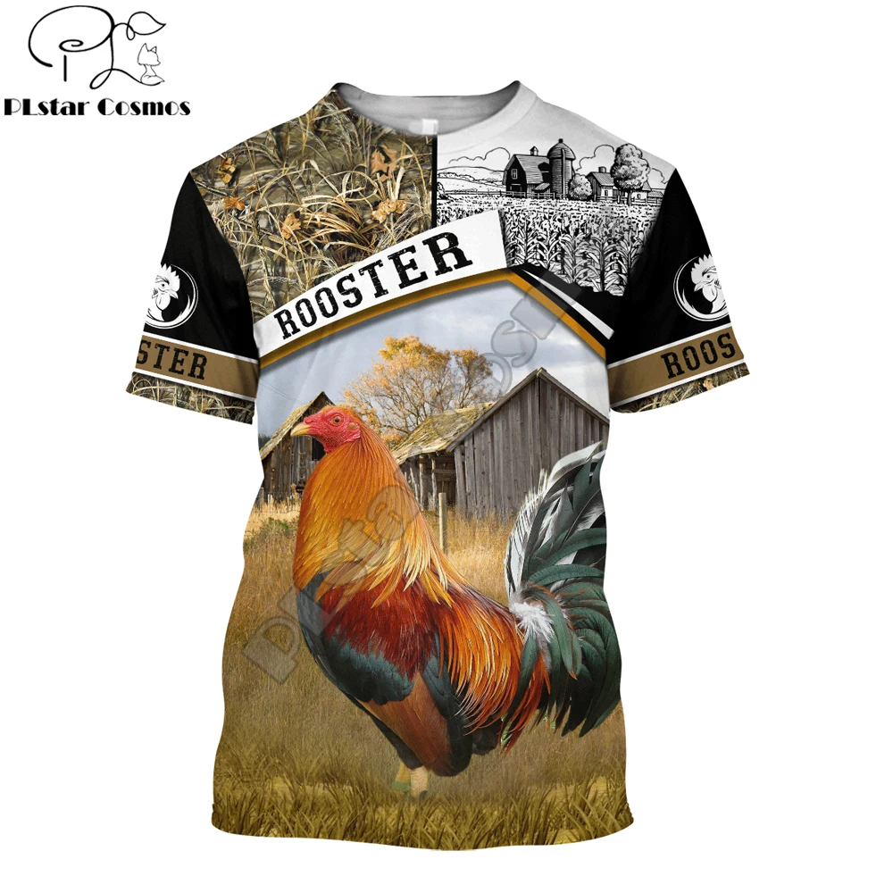 

Hot sale Beautiful Farm Rooster 3D All Over Printed Men t shirt Summer style Casual Tee shirts Unisex street Tshirt TX-104