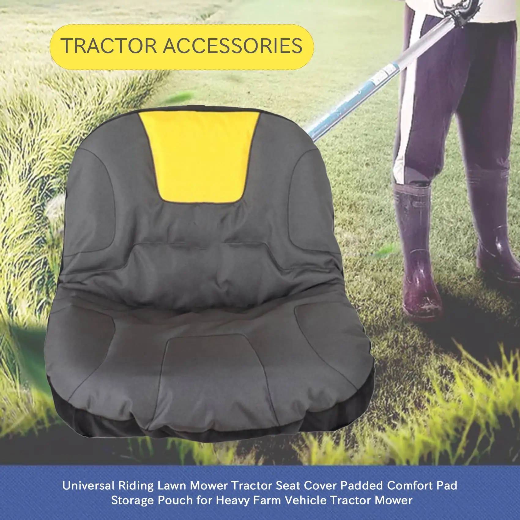 Универсальный чехол на сиденье трактора для газонокосилки мягкий комфортный