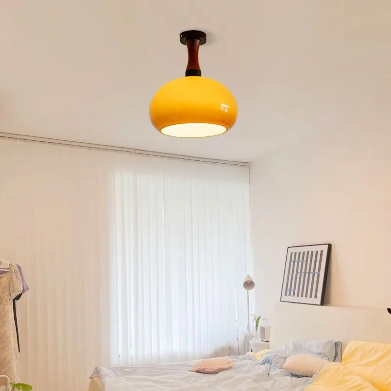 Средневековая люстра Bauhaus в спальне японском стиле тихая винтажная ветряная для