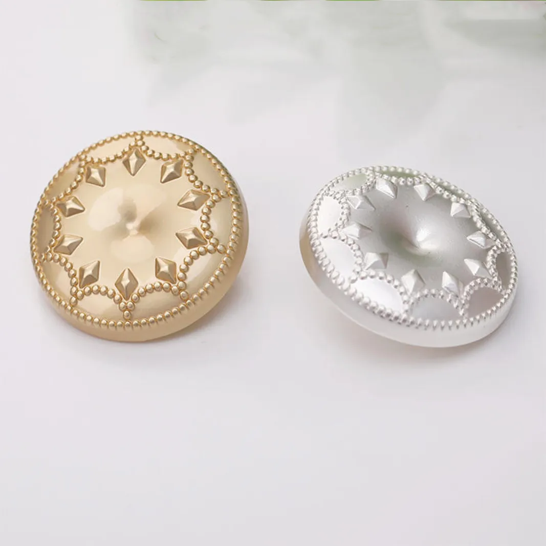 

10 шт., круглые металлические пуговицы для одежды