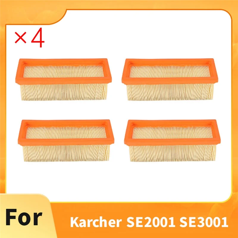Фото A005-Для Karcher SE2001, SE3001, SE5.100, SE6.100, 2501, 2701, 2801, K3001, 6.414-498 - Комплект из 4 сменных фильтров для пылесоса №3