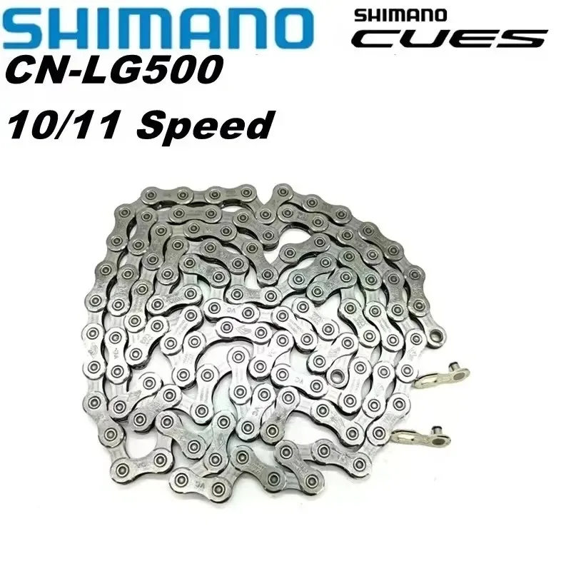 Фото SHIMANO CUES U6000 LG500 Цепь 9, 10, 11 скоростей, одобренный электронным велосипедом, прочный дизайн, вариант 122 124 126 звеньев, горные и дорожные велосипеды №2