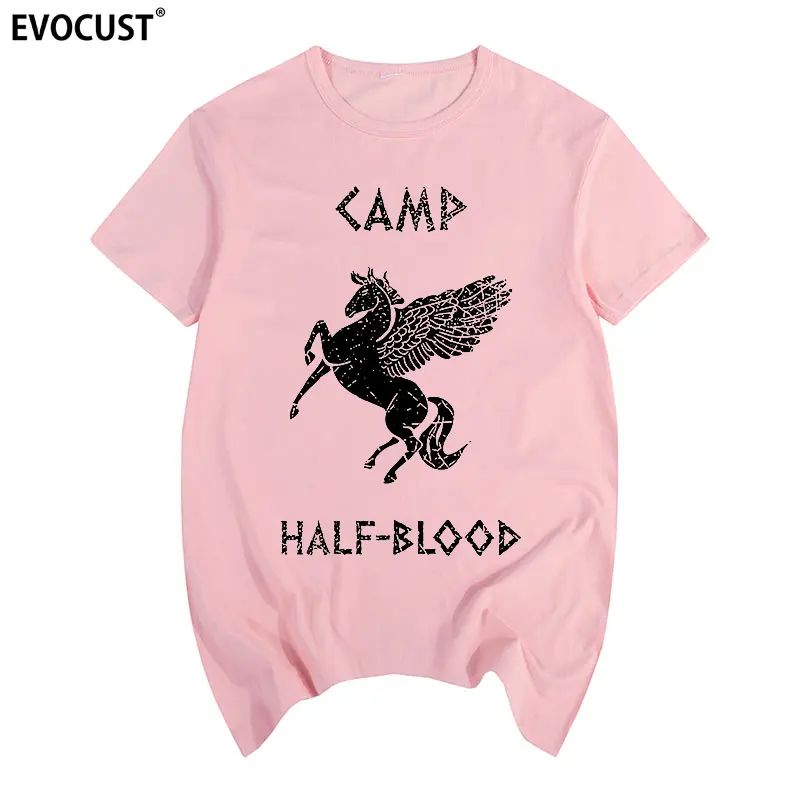 Летняя футболка Percy Jackson Camp Half Blood забавная летняя с длинным островом хлопковая