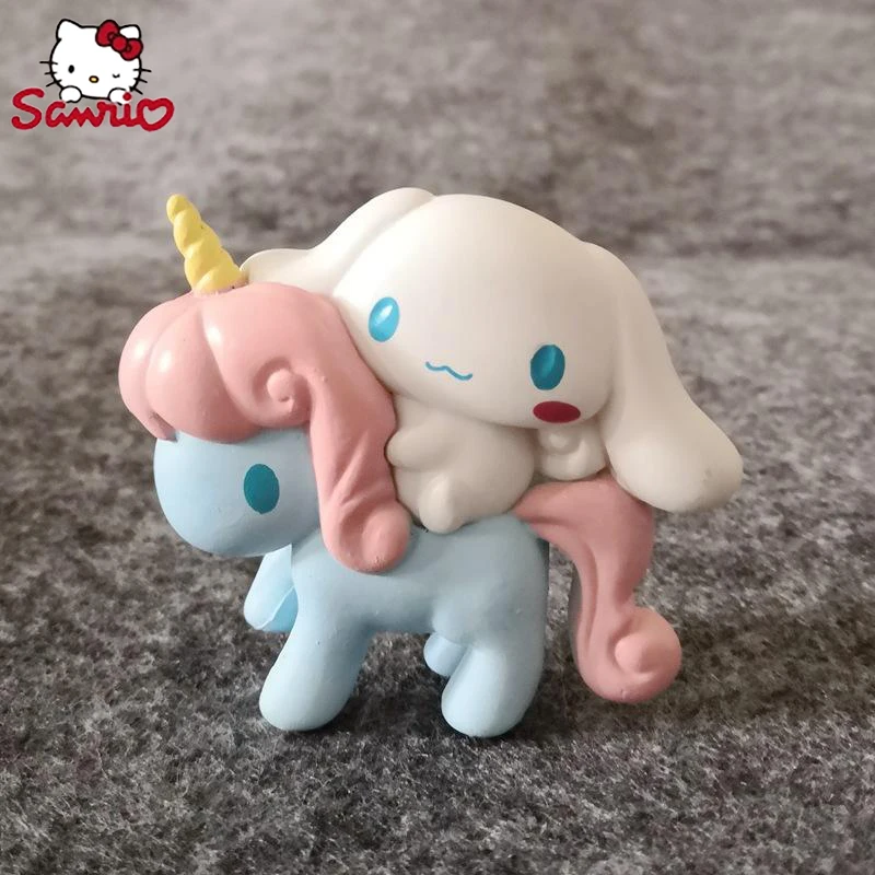 

Sanrio Cinnamoroll Anime Figure Unicorn Phone Case Cake Decorative Accessories Cute Doll 5Cm Pvc Material Toy Gifts for Children